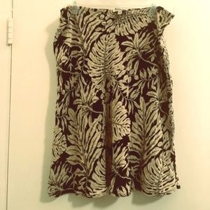 Hawaiian Print Skirt Sz M
